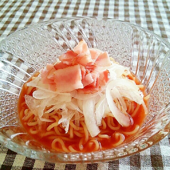 インスタントで夏☆トマト冷ラーメン